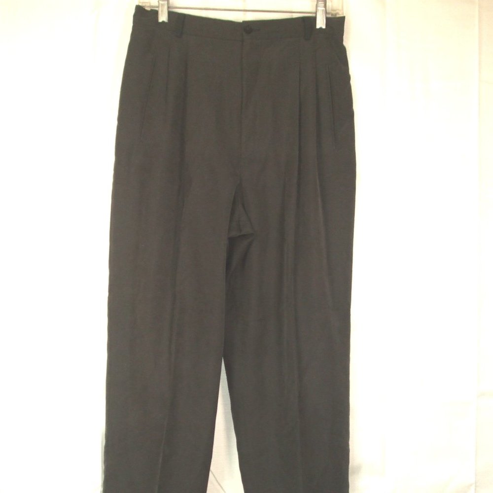Corbin Collection Women’s High Waist Black Pleated Dress Pants Size 10